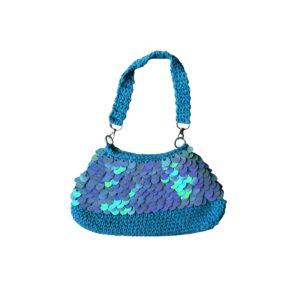 Sac en crochet - Bleu